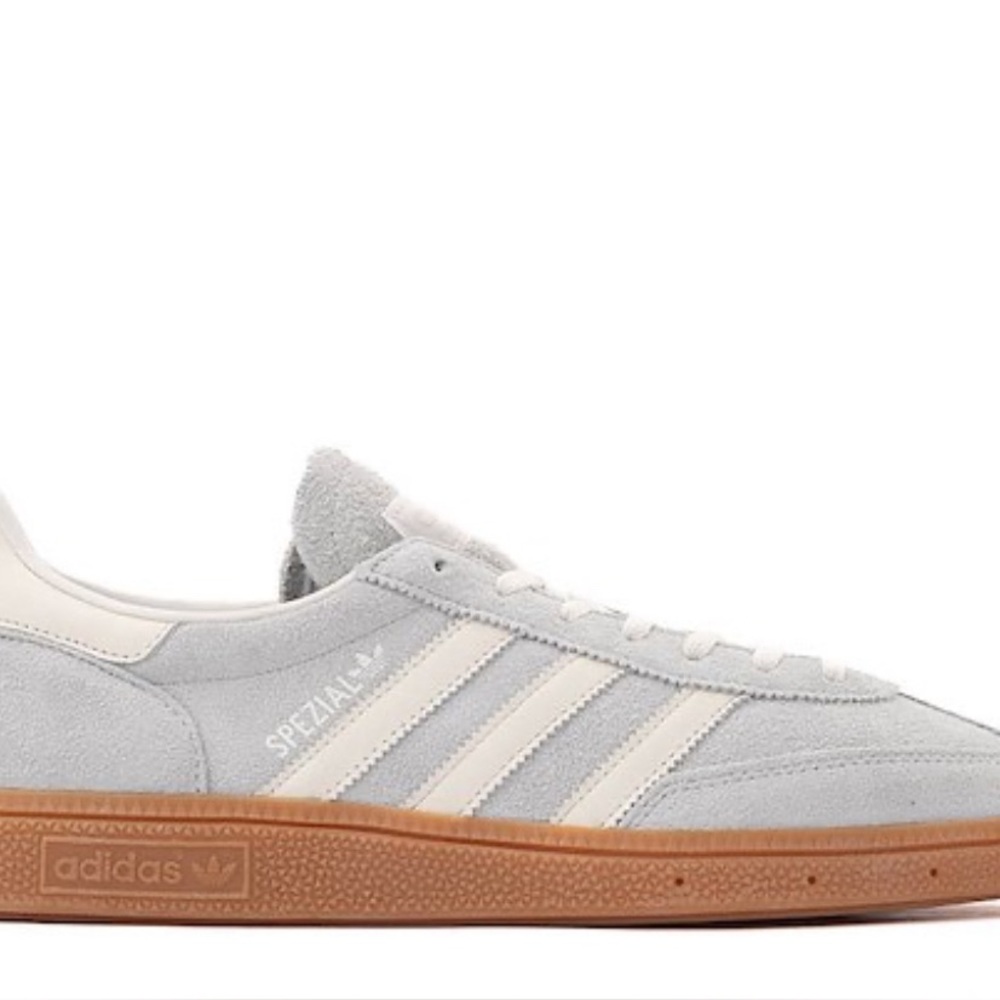 Adidas Spezial Light Gray and White Sneakers